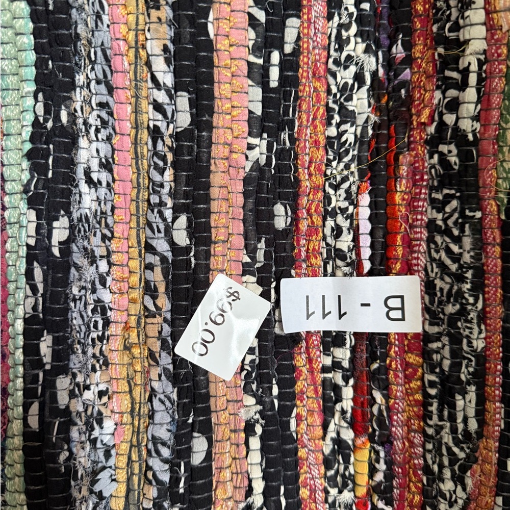 Raj Striped Textile Rug - Picture 2 of 3